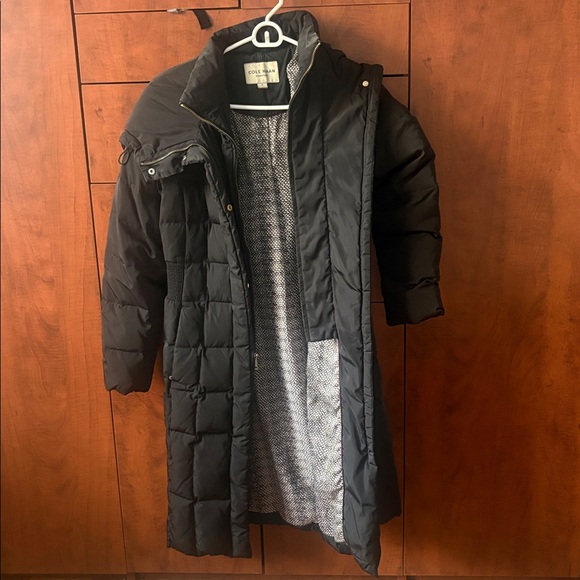 Cole Haan Signature Black Hooded Coat - Picture 6 of 12